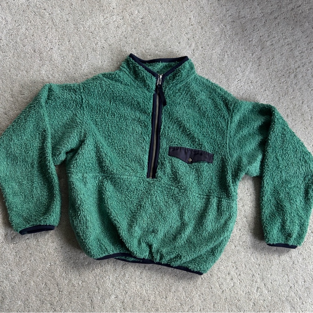 Anine Bing half zip Green Fleece size small. 
Gently worn.